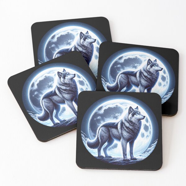 Item preview, Mystical Wolf in the Full Moon designed and sold by ReneMM.