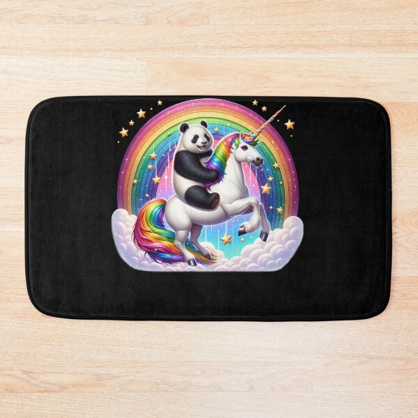 Item preview, Panda Riding Unicorn Galaxy Rainbow Lover designed and sold by Kimberley King Art  King Art.