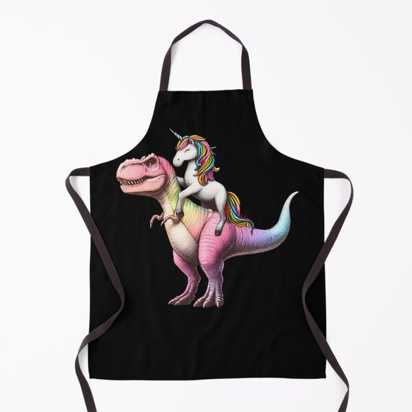 Item preview, Rainbow Unicorn Riding Dinosaur designed and sold by Kimberley King Art King Art.
