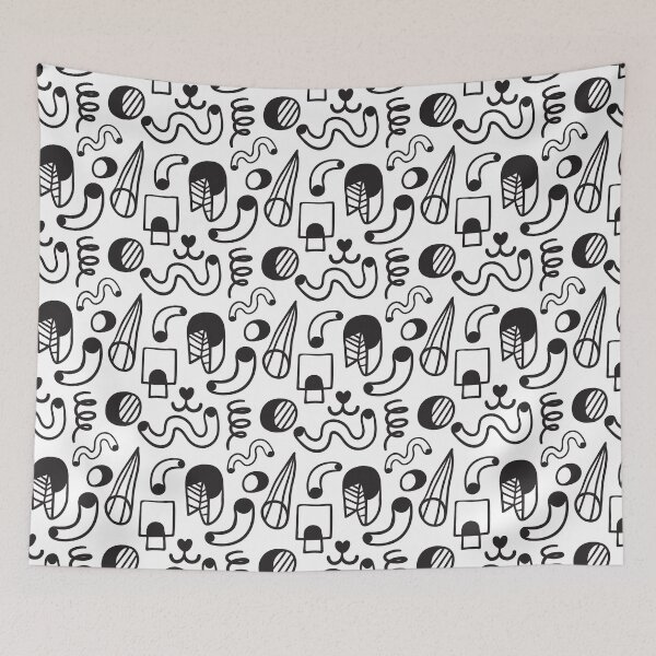 Item preview, seamless pattern with abstract shapes and lines designed and sold by iceang shop.