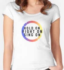 Detroit Become Human: Hold on. Women's Fitted Scoop T-Shirt