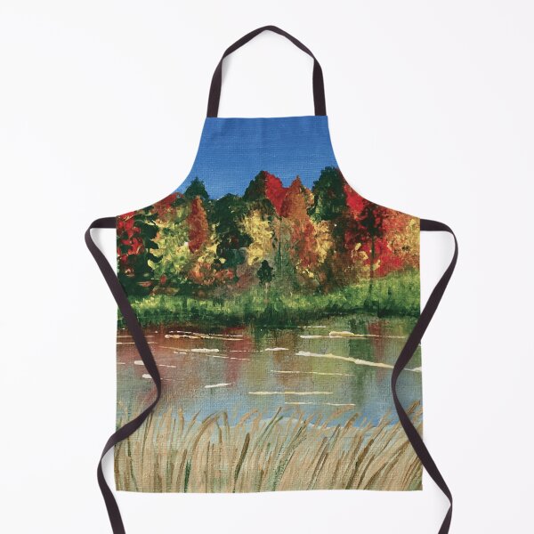 Item preview, Ludlow Vermont Autumn Reflection Art designed and sold by Madeline Binder Art & Design.