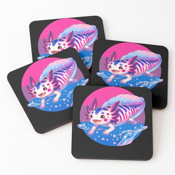 Item preview, Cute Kawaii Axolotl Bisexual LGBT Subtle Pride Month Discreet designed and sold by Kimberley King Art  King Art.
