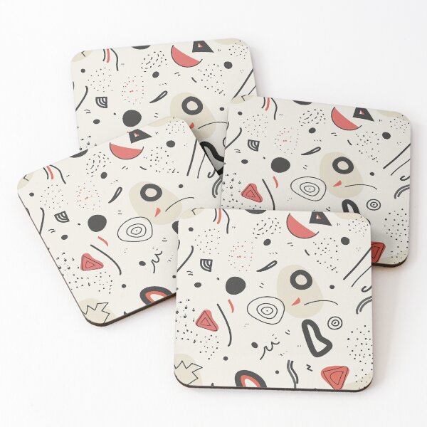 Item preview, Hauntingly Beautiful – Black and Red Doodle Artwork designed and sold by YourPrettyHome.