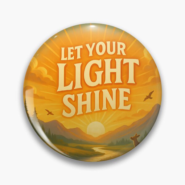 Item preview, Let Your Light Shine | Inspirational Christian Nature Art with Sunset and Scripture designed and sold by Redblackman.