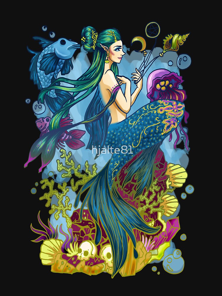 Thumbnail 7 of 7, Classic T-Shirt, Mermaid designed and sold by hjalte81.