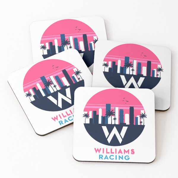 Item preview, Williams Racing Miami Art - Minimalist F1 Graphic | Cityscape & Team Logo designed and sold by Studio F1Grid.