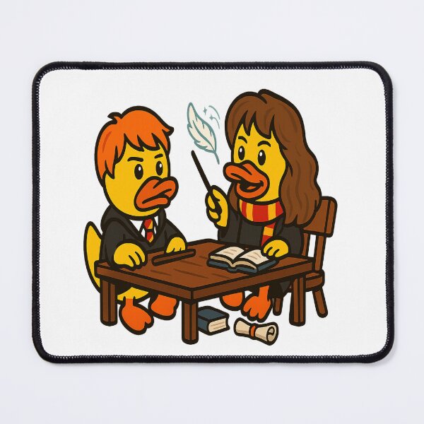 Item preview, DuckWarts - Quackiosa Scene (Hermione & Ron) designed and sold by Patolabs.