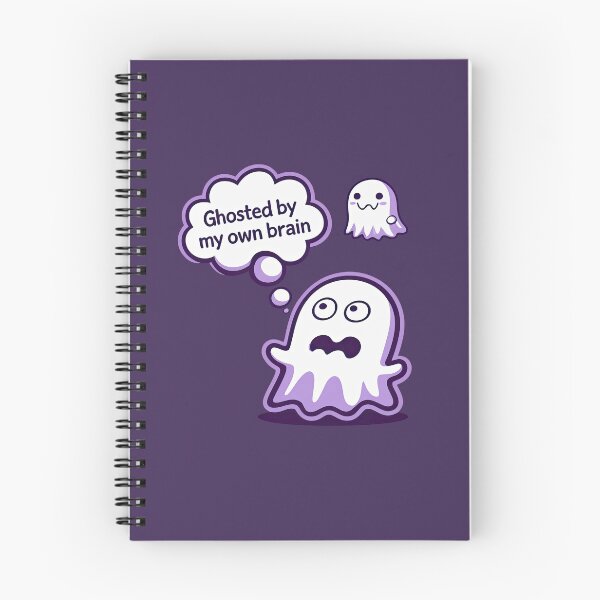 Item preview, Ghosted by my brain – Ghost Cartoon designed and sold by ApriNoeScor.
