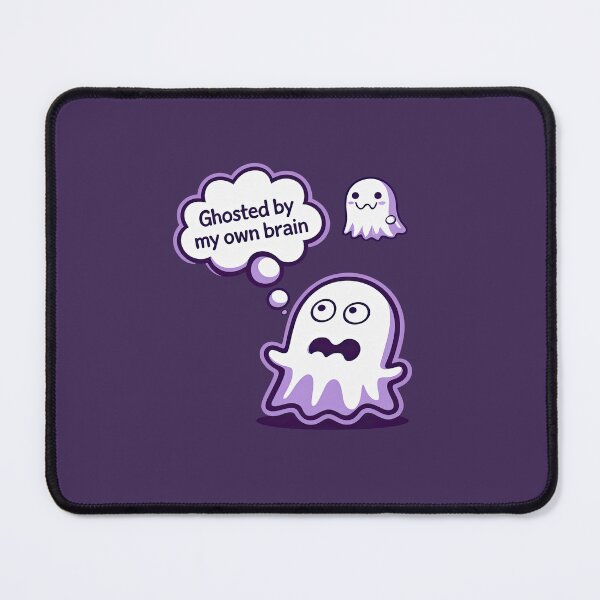 Item preview, Ghosted by my brain – Ghost Cartoon designed and sold by ApriNoeScor.