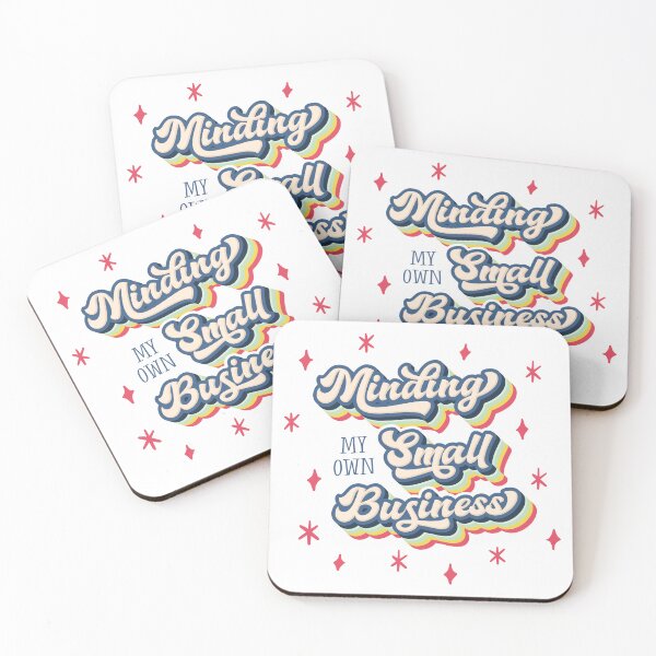 Item preview, Minding My Own Small Business | Retro Rainbow Entrepreneur Design designed and sold by NotaryLife.