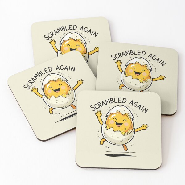 Item preview, Scrambled again – Funny egg design designed and sold by ApriNoeScor.