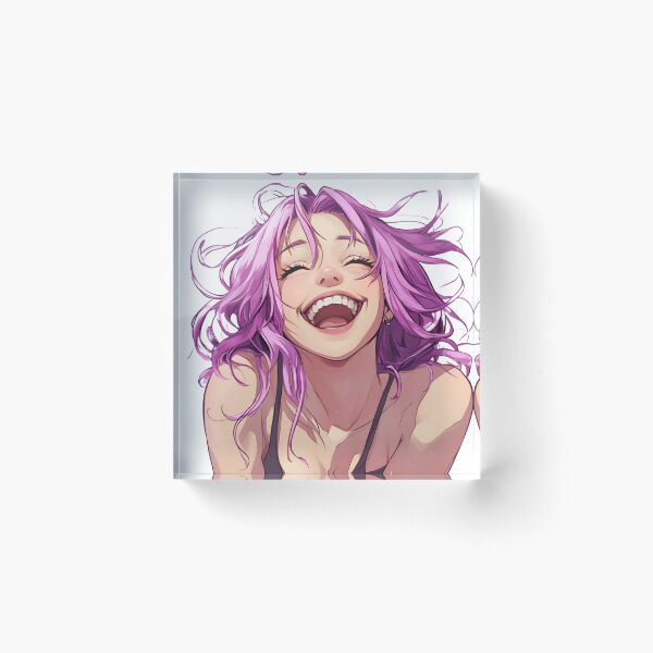 Item preview, Happy Anime Girl with Big Smile designed and sold by Doppelganger Studios.