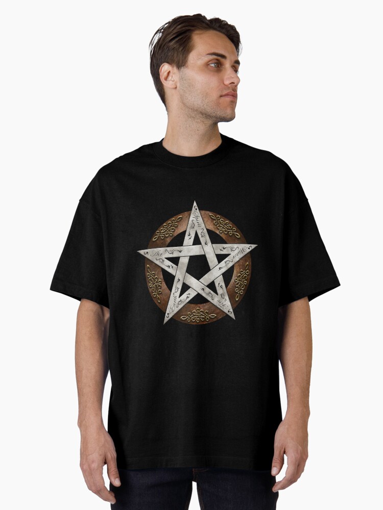 Thumbnail 2 of 7, Oversized T-Shirt, Metal Pentacle designed and sold by hjalte81.