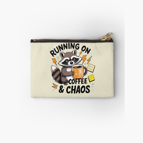 Item preview, Coffee & Chaos – Raccoon in everyday stress designed and sold by ApriNoeScor.