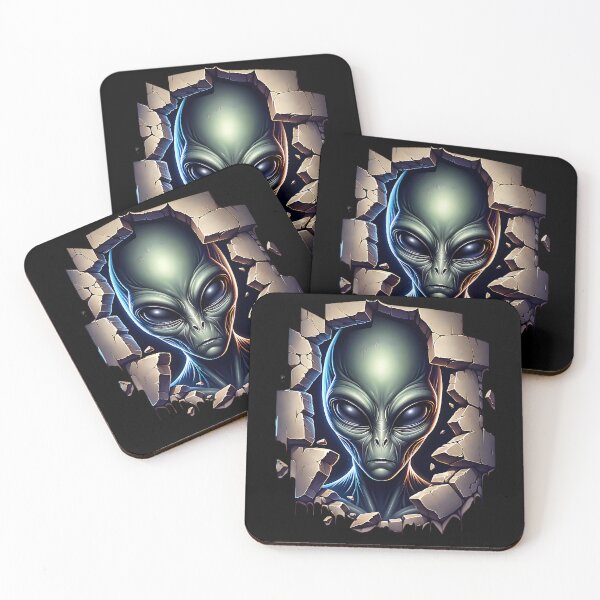 Item preview, Scary alien behind a wall designed and sold by ReneMM.