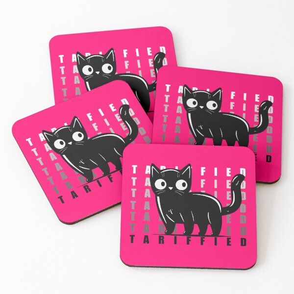 Item preview, Tariffied Black Cats Against Tariffs designed and sold by KilkennyCat Art.