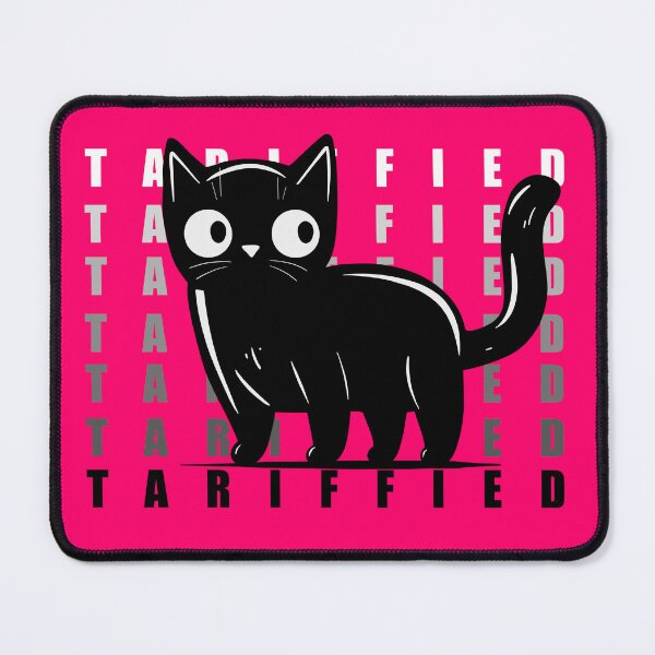 Item preview, Tariffied Black Cats Against Tariffs designed and sold by KilkennyCat Art.