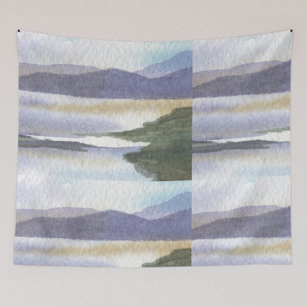 Item preview, Calm Peaceful Watercolor Landscape III designed and sold by Irina Sztukowski.