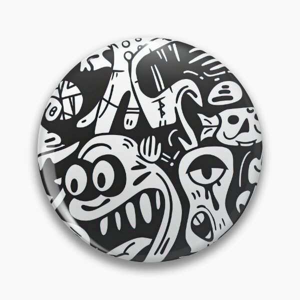 Artikelvorschau, Monochrome Doodle Magic – Abstrakte Tintentextur entworfen und verkauft von YourPrettyHome.