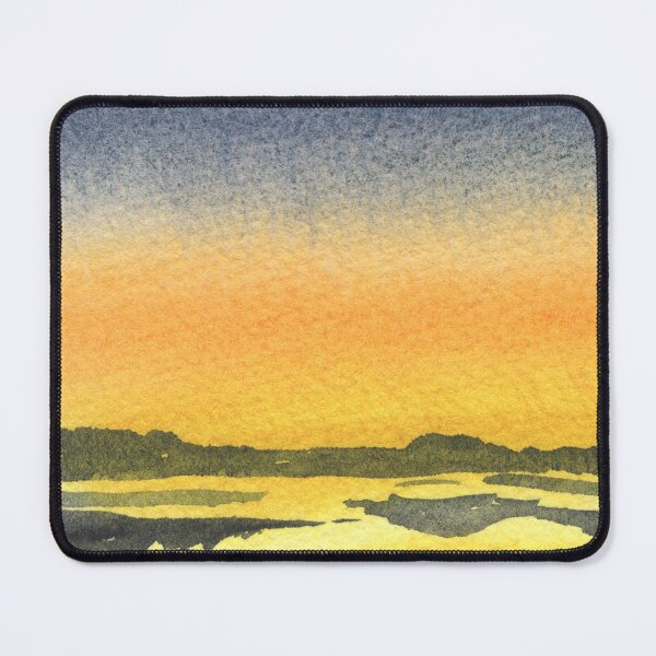 Item preview, Gorgeous Sunset Above The Waters Watercolor Landscape I  designed and sold by Irina Sztukowski.