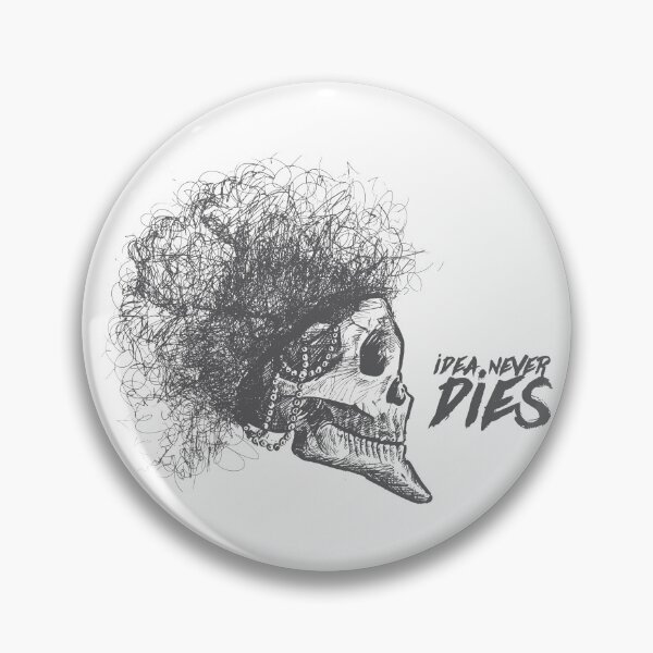Item preview, "Idea Never Dies" – Skull Afro Punk Art designed and sold by SkillDesigner.