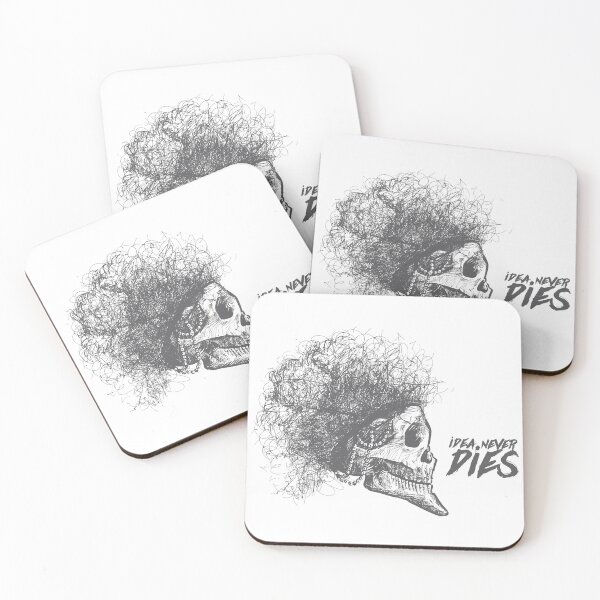 Item preview, "Idea Never Dies" – Skull Afro Punk Art designed and sold by SkillDesigner.