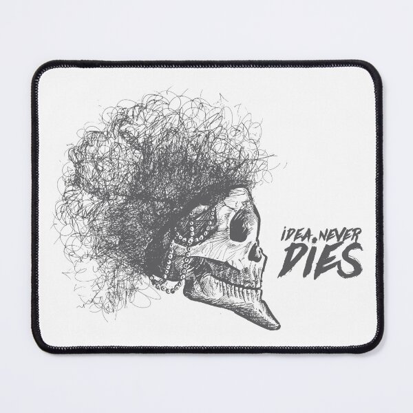Item preview, "Idea Never Dies" – Skull Afro Punk Art designed and sold by SkillDesigner.