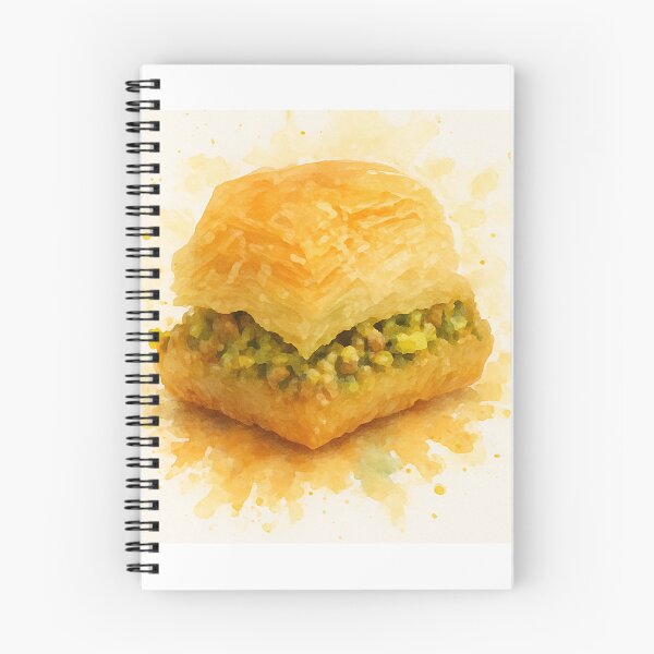 Item preview, Baklava Watercolor Art Print – Inspired by Original Photo designed and sold by Pacika.