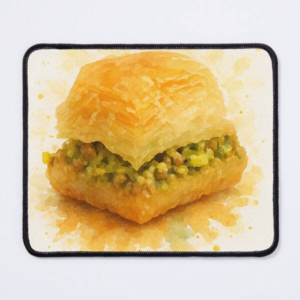 Item preview, Baklava Watercolor Art Print – Inspired by Original Photo designed and sold by Pacika.