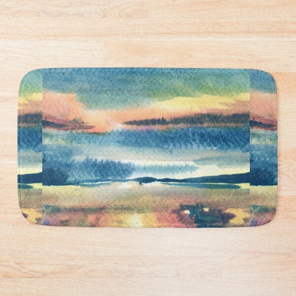 Item preview, Gorgeous Sunset Above The Waters Watercolor Landscape III designed and sold by Irina Sztukowski.