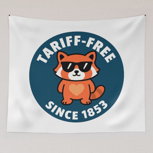Item preview, red panda tariff free since 1853 designed and sold by TSQ.