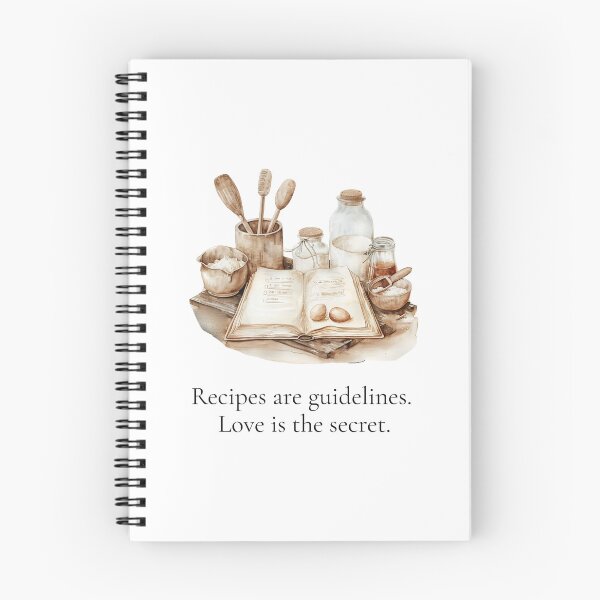 Item preview, Recipes Are Guidelines, Love Is the Secret – Rustic Baking Quote Sticker | Cozy Kitchen Wall Art | Bread Lover Printable designed and sold by Golden Crumb Studio.