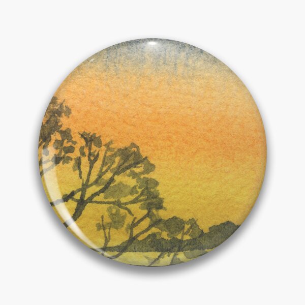 Item preview, Gorgeous Sunset Above The Waters Watercolor Landscape VI designed and sold by Irina Sztukowski.