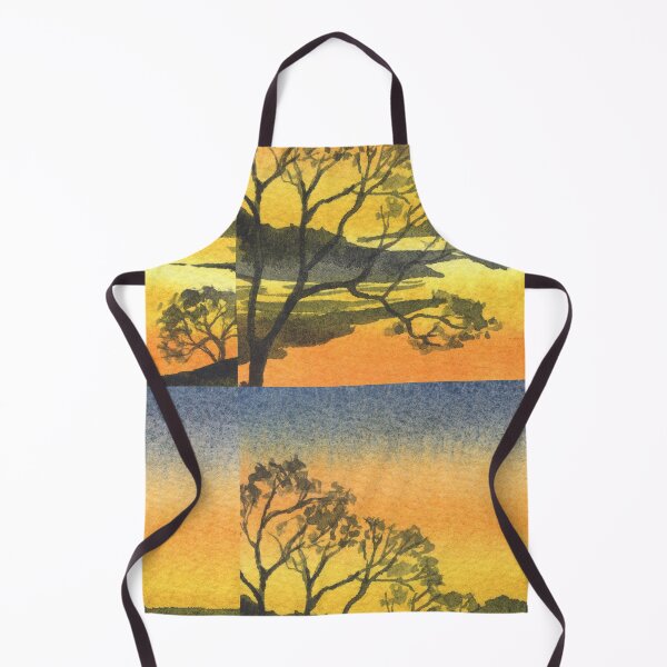 Item preview, Gorgeous Sunset Above The Waters Watercolor Landscape VI designed and sold by Irina Sztukowski.