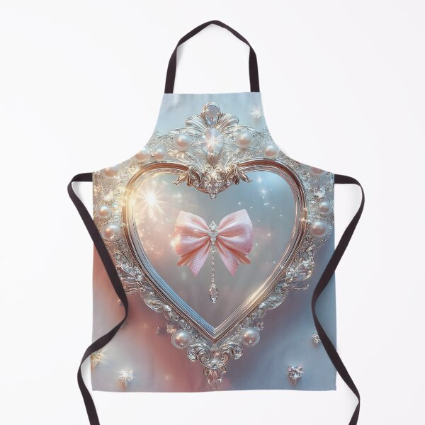 Item preview, Heart Mirror Royale – Pearls & Coquette Drama designed and sold by AI-Only Creations.