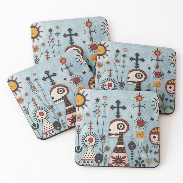 Item preview, Vibrant Mexican Folk Symbolism #1 designed and sold by BoBiloArt.