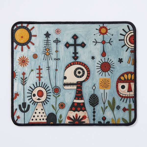 Item preview, Vibrant Mexican Folk Symbolism #1 designed and sold by BoBiloArt.