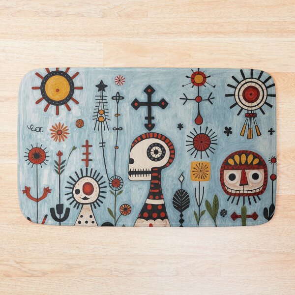 Item preview, Vibrant Mexican Folk Symbolism #1 designed and sold by BoBiloArt.