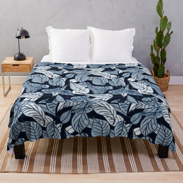 Item preview, Blue Leaves Watercolor Pattern I designed and sold by Irina Sztukowski.