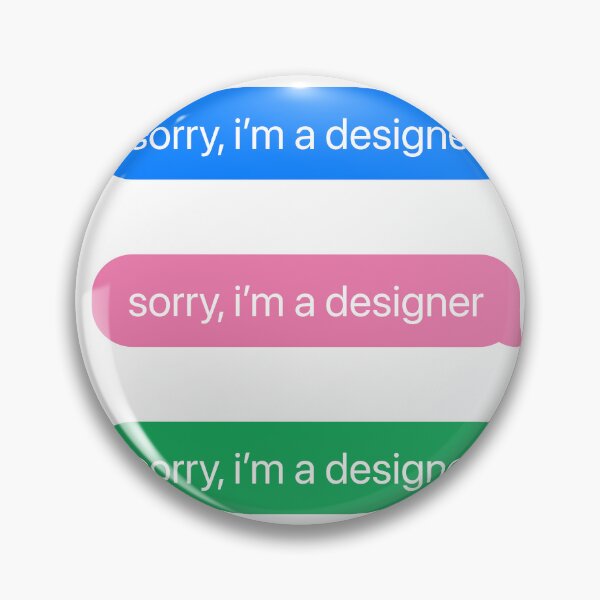Item preview, sorry, i'm a designer pack - UX Designer | Product Designer | UI Designer Stickers designed and sold by PoshPixel.