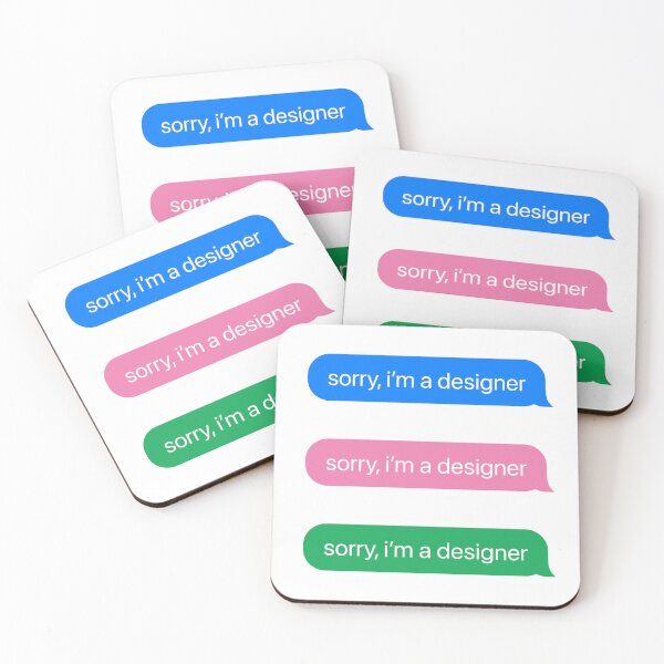Item preview, sorry, i'm a designer pack - UX Designer | Product Designer | UI Designer Stickers designed and sold by PoshPixel.