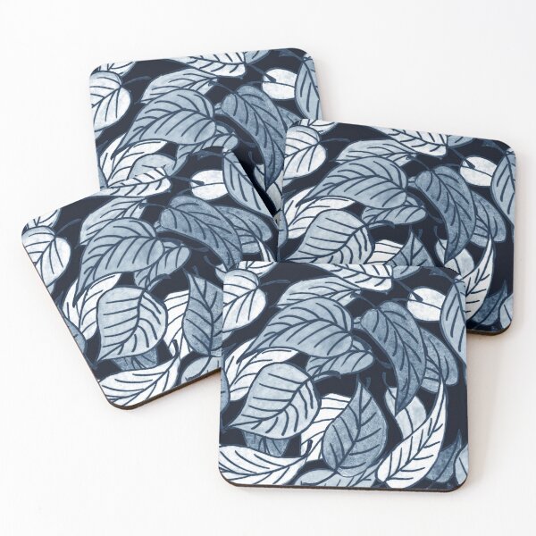 Item preview, Blue Leaves Watercolor Pattern II designed and sold by Irina Sztukowski.