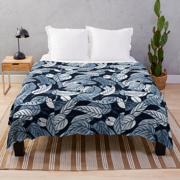 Item preview, Blue Leaves Watercolor Pattern II designed and sold by Irina Sztukowski.