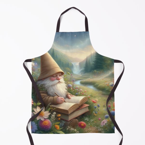 Item preview, Spring fantasy landscape with dwarf with book and flowers ,Bloom Boom,Spring,floral designed and sold by Expressions-Sel.