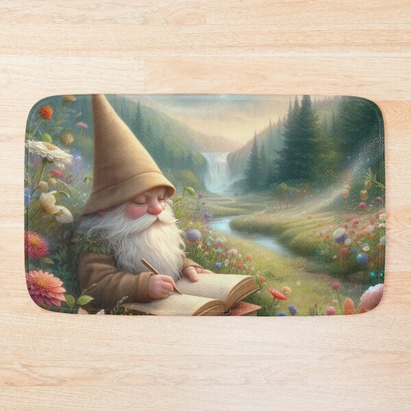Item preview, Spring fantasy landscape with dwarf with book and flowers ,Bloom Boom,Spring,floral designed and sold by Expressions-Sel.