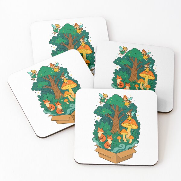Item preview, Cardboard Box with Enchanted Forest designed and sold by QuirkBeasts.
