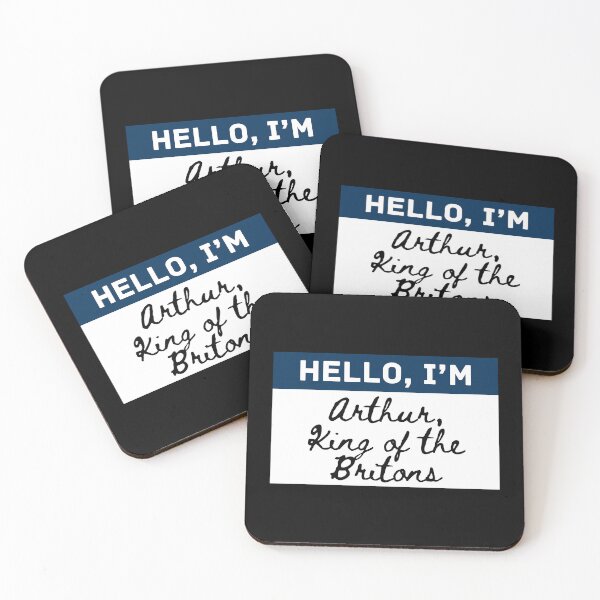Item preview, Hello, I’m Arthur – Monty Python and the Holy Grail Inspired Name Tag designed and sold by thistledewcraft.