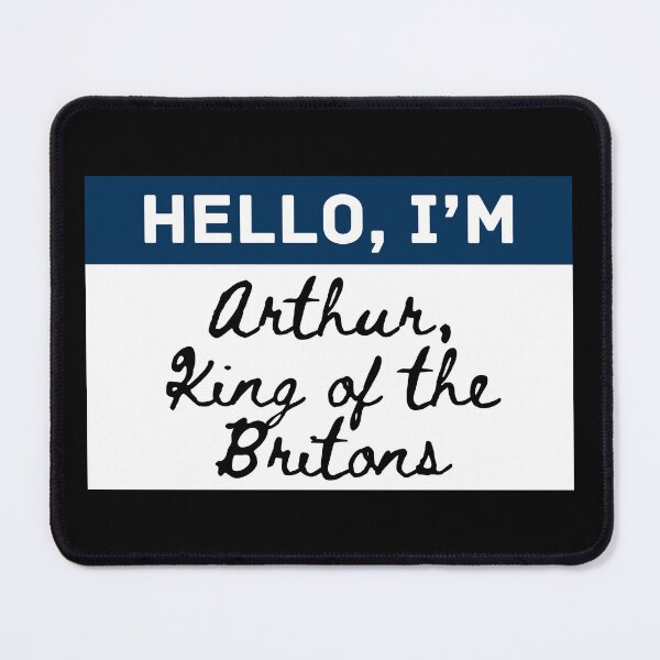 Item preview, Hello, I’m Arthur – Monty Python and the Holy Grail Inspired Name Tag designed and sold by thistledewcraft.