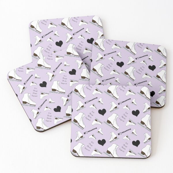 Item preview, Eat, Sleep, Skate, Skates and Hearts Repeat- 2025 Pastel Collection designed and sold by Purposely Designed.